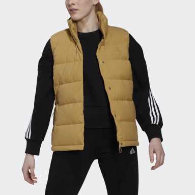 Frauen Sportswear Helionic Daunenweste Beige