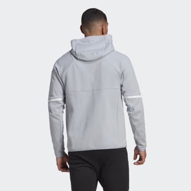 Adidas jassen grijs store