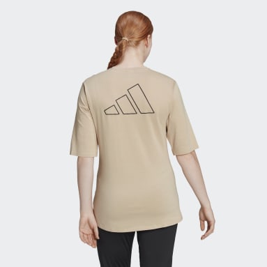 Women Running Beige Run Icons Made With Nature Running Tee