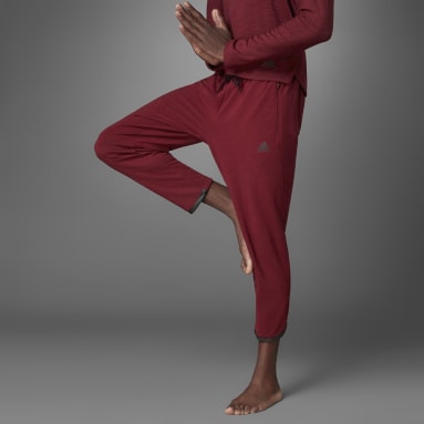 Men's Yoga Burgundy Wellbeing Training Pants