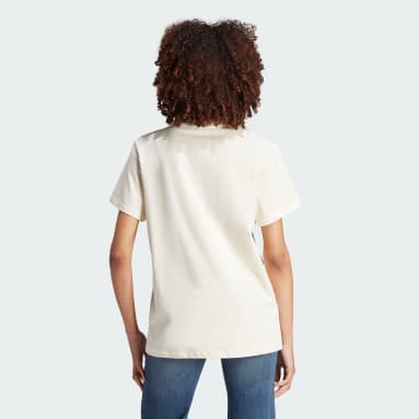 Remera Trefoil Monogram Infill Blanco Mujer Originals