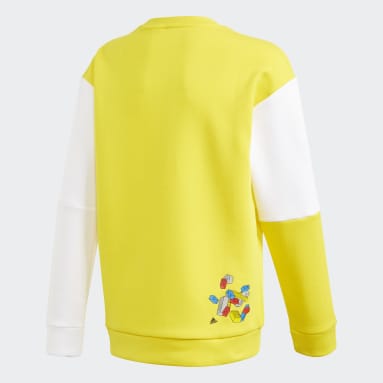 Kinder Sportswear adidas x Classic LEGO Bricks Sweatshirt Gelb