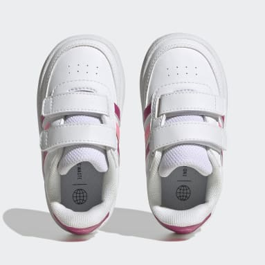 Zapatillas Breaknet Lifestyle adidas Court Tira Regulable de Cierre por Contacto Doble Blanco Niño Sportswear
