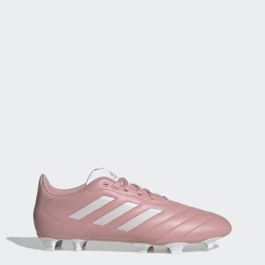 Baby pink adidas football boots top