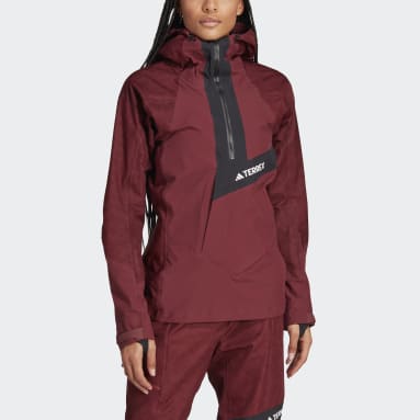 Ženy TERREX Burgundy Bunda Terrex Techrock RAIN.RDY