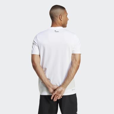 Camiseta de Tenis AEROREADY Estampada Blanco Hombre Tennis