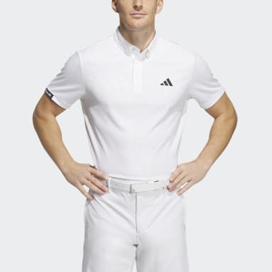Men Golf White AEROREADY Deboss Polo Shirt
