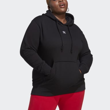 Women Originals Black Adicolor Essentials Regular Hoodie (Plus Size)