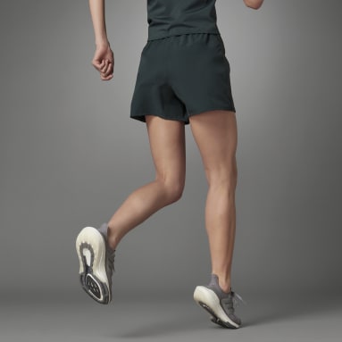 Shorts Malha TRAINICONS 3-Stripes Verde Mulher Training