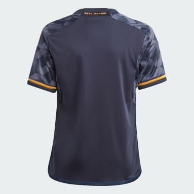 Camisola Alternativa 23/24 do Real Madrid – Criança Azul Criança Futebol