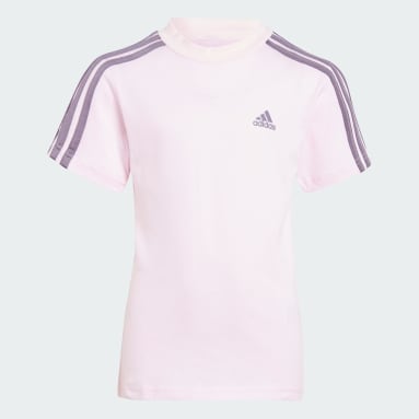 Conjunto de Camiseta y Shorts Essentials 3-Stripes Rosa Niño Sportswear