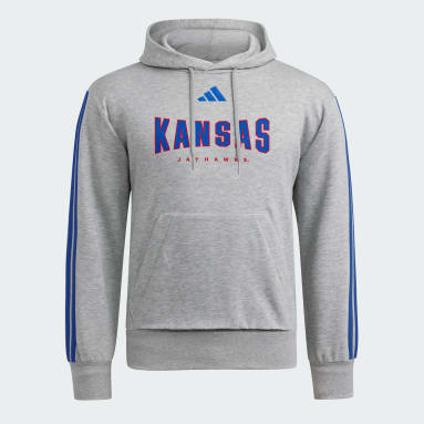 Kansas Jayhawks Essentials 3-Stripes Hoodie