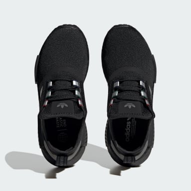 Youth Originals Black NMD_R1 Shoes Kids