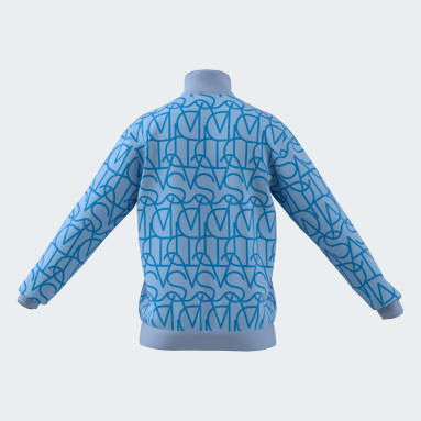 Chamarra Deportiva Script Azul Hombre Sportswear