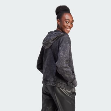 Dames Sportswear ALL SZN Fleece Washed Ritsjack met Capuchon