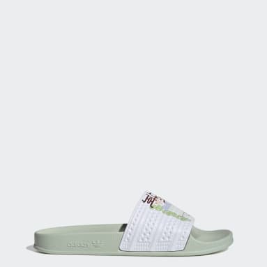 Ženy Originals zelená Šľapky Adilette