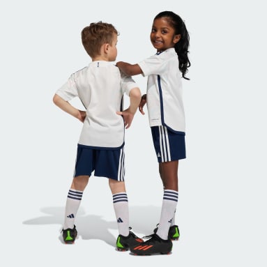Kinder Fußball Ajax 23/24 Mini-Auswärtsausrüstung Weiß