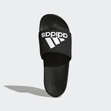 Sandalias Adilette Cloudfoam Plus Logo Negro Sportswear