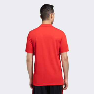Men Training Red DESIGN 2 MOVE POLO TEE