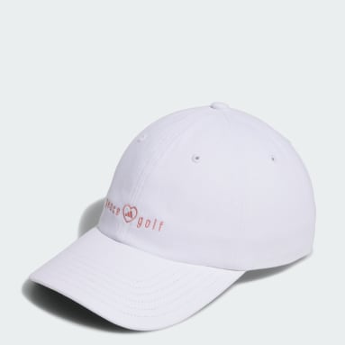 Women Golf White Peace Love Golf Hat