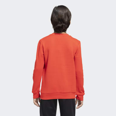 Girls Training Red ADI CREWNECK SWEATSHIRT