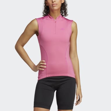 Dames Wielrennen roze The Cycling Mouwloos Shirt