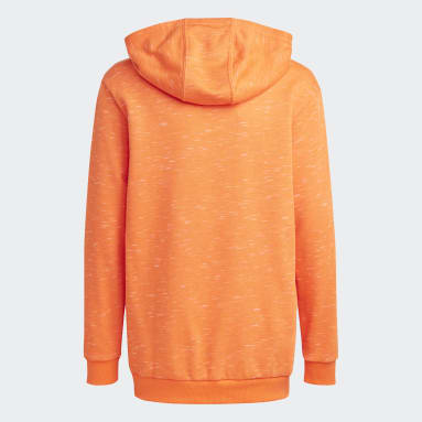 Youth 8-16 Years Sportswear Orange Future Icons Badge of Sport Hooded Sweatshirt