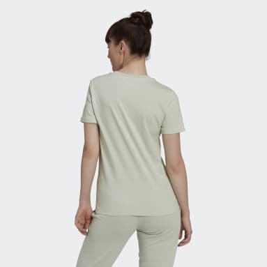 T-shirt LOUNGEWEAR Essentials Slim Logo Vert Femmes Sportswear