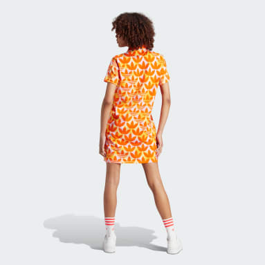 Women's Originals Pink Trefoil Monogram Polo Dress