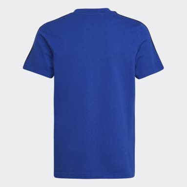 Playera 3 Franjas adidas Essentials Azul Niño Sportswear