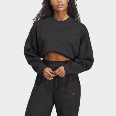 Sudadera corta Yoga Studio Negro Mujer Yoga