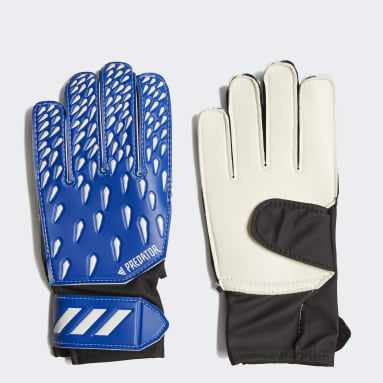 Kids Football Blue Predator Training Goalkeeper Gloves