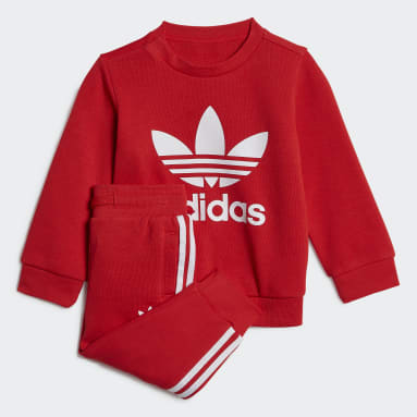 Kinderen Originals rood Sweatshirt Set
