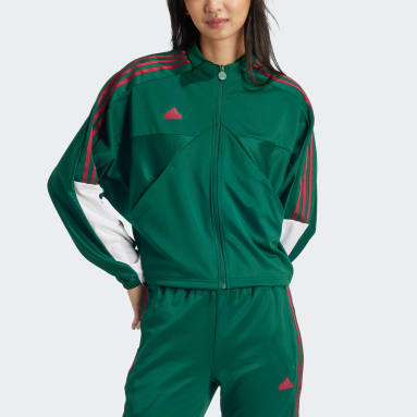 Women's Sportswear Green Tiro Cut 3-Stripes Track Jacket