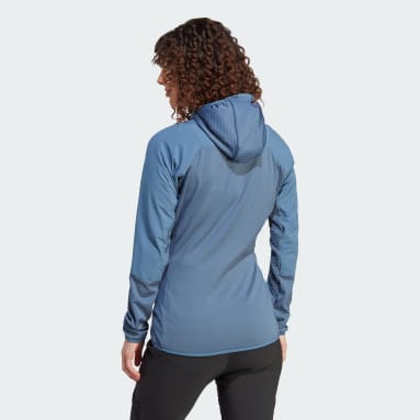 Giacca Terrex Techrock Hooded Wind Fleece Blu Donna TERREX
