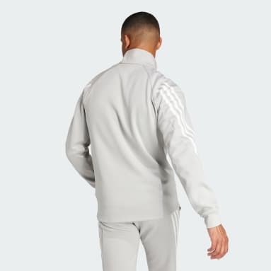 Sudadera Future Icons Half-Zip 3 bandas Gris Hombre Sportswear