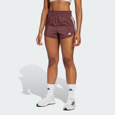 Pacer Training 3-Stripes Woven High-Rise Shorts