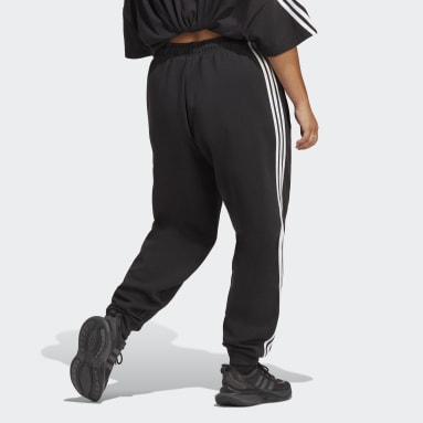 Women Sportswear Black Future Icons 3-Stripes Regular Pants (Plus Size)
