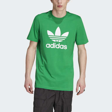 ผู้ชาย Originals สีเขียว เสื้อยืด Adicolor Classics Trefoil