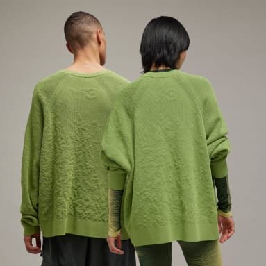 Y-3 Green Y-3 Knit Crew Sweater