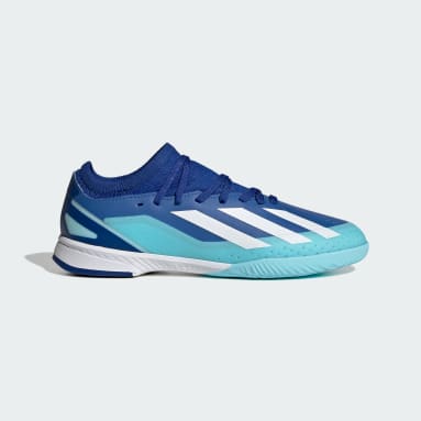 Tenis adidas azules futbol best sale