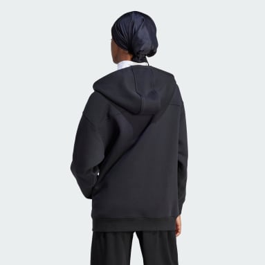 Adicolor Classics 3-Stripes Full-Zip Hettegenser Svart