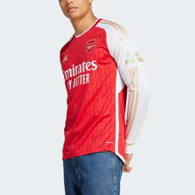 Arsenal 23/24 Long Sleeve Hjemmetrøye Rød