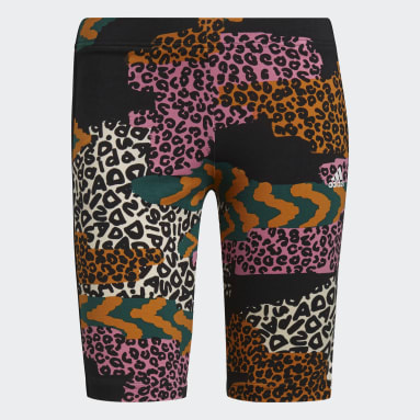 Shorts de Ciclismo Estampados FARM Rio 3 Rayas Negro Mujer Sportswear