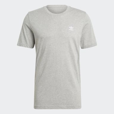 Camiseta Trifolio Adicolor Essentials Gris Hombre Originals