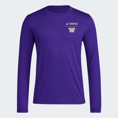 Men's Football Purple University of Washington Terrex Pregame Tee