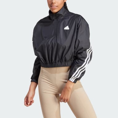 Women sportswear Black 퓨쳐 아이콘 3S 우븐 쿼터 집 재킷