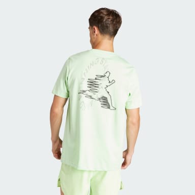 T-shirt de running graphique State Vert Hommes Running