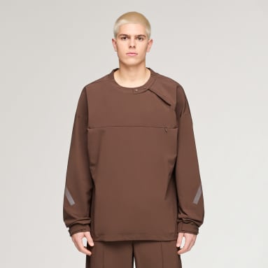 adidas x entire studios Z.N.E. Uniform Trainingsjacke aus gewebtem Material mit Reißverschluss bis zur Brus