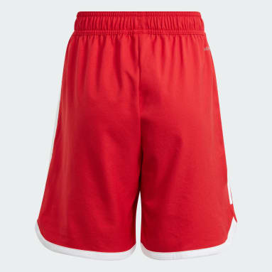 Boys Football Red Hamburger SV 23/24 Home Shorts